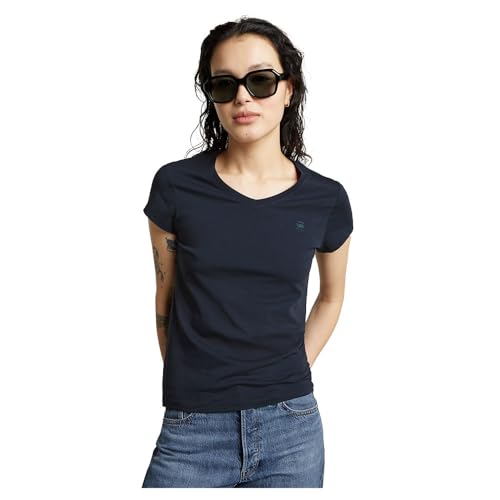 G-Star Damen Eyben Slim Top 2.0, Blau (Osaka Blue D24533-4107-3873), L