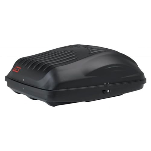 G3 Dachbox Reef 270, abschließbar, aus stoßfestem P.S.MV, witterungsbeständig, 220 Liter Kapazität, rechtseitig zu öffnen, maximale Traglast 50 kg, 40 x 118 x 76 cm, Schwarz matt