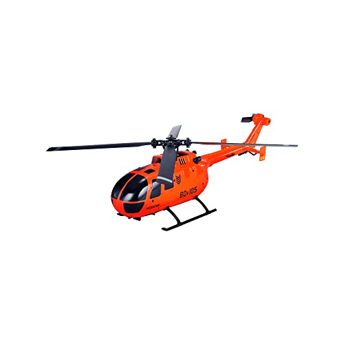 MODSTER BO-105 Flybarless RC Hubschrauber I Limited Edition I 256 mm I RTF RC Helikopter inkl. 6-Achs-Fluglagenstabilisierung I Autostart/Autolandung I Ferngesteuerter Hubschrauber mit Fernschaltung