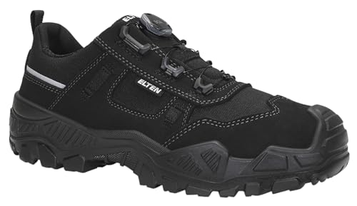 ELTEN MIKE BOA black Low ESD S3S, Sicherheitsschuhe für Herren, leicht, Stahlkappe, Obermaterial: Textil, Innenfutter: Textil (atmungsaktiv), Gr. 44
