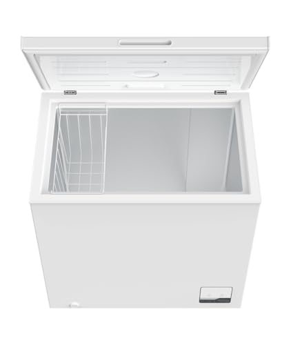 Geratek - Gefriertruhe Montreal - GT2300W - Tiefkühltruhe mit 199 Liter Nutzinhalt - Gefriertruhe mit integriertem Gefrierkorb - Freistehende Kühltruhe - leise Gefriergerät mit regelbarem Thermostat