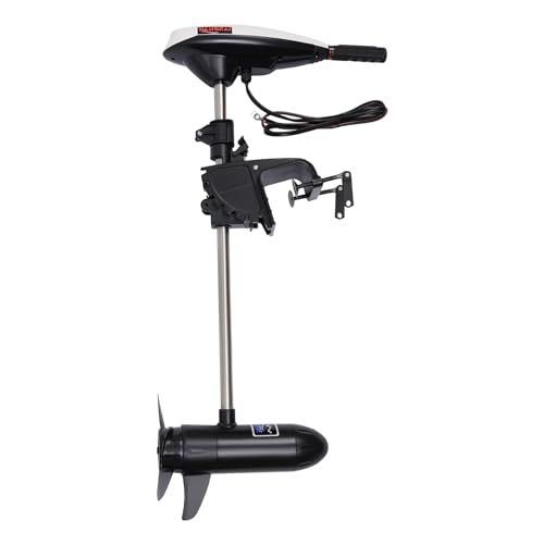 Aussenborder Bootsmotor Elektro 12V 45LBS Schlauchboot Elektromotor Boot Außenborder, Elektrische Trolling Motor Dehnbar Außenbordermotoren für Boote, Kajaks, Kanus & Schlauchboote