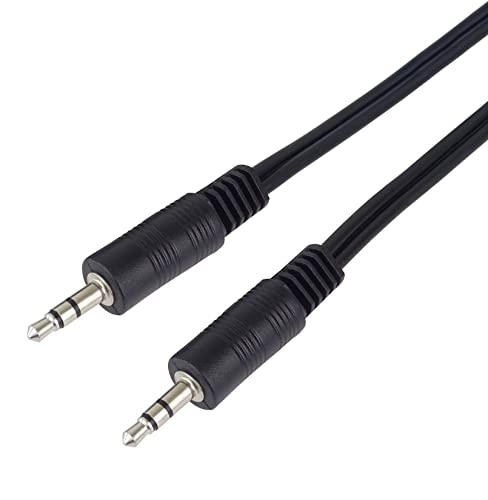PremiumCord Klinkenkabel, Klinkenstecker 3,5mm, StereoJack Stecker auf Stecker, Aux Headset Audio Verbindungskabel, Für TV Handys MP3 HiFi, geschirmt, Farbe schwarz 3m