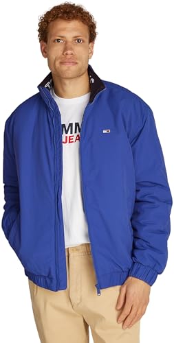 Tommy Jeans Herren Jacke Essential Padded Jacket mit Reißverschluss, Blau (Bright Blue), S