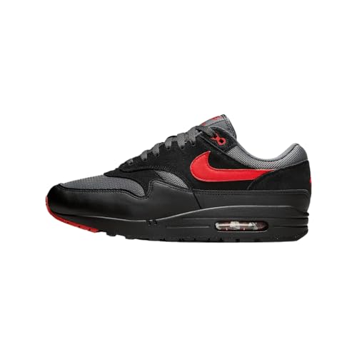 Nike FZ5808-008 AIR MAX 1 ESS Herren Black/University RED-Iron Grey EU 43