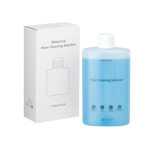 roborock 1L Original Reinigungsmittel für roborock S/Saros/Qrevo/Q-Serie Saugroboter und Flexi/F-Serie Nass- & Trockensauger, Bodenreiniger Mittel, Keine Schaumbildung und Schlieren, Konzentrat