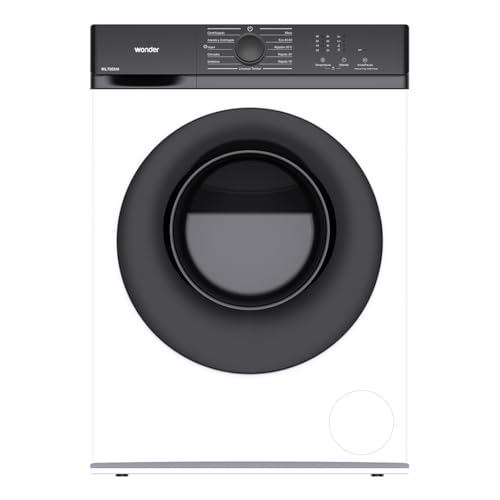 Wonder Waschmaschine, 7 kg, Frontlader, Weiß, 1600 W, 1200 U/min, Invertermotor, 11 Programme, Stop&Go-Funktion, Diamanttrommel, Energieeffizienzklasse A