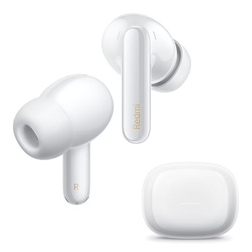XIAOMI Redmi Buds 6 Pro White - 36h Akkulaufzeit, Triple-Treiber Hi-Fi Klang, 55dB ANC, 20 ANC-Level, 3 Transparenzmodi, Immersives 3D-Audio, Bluetooth 5.3, Google Fast Pair, Hi-Res Audio Zertifikat