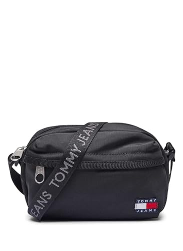 Tommy Jeans Damen Crossbody Bag Tasche Daily Crossover Breiter Tragegurt, Schwarz (Black), Einheitsgröße