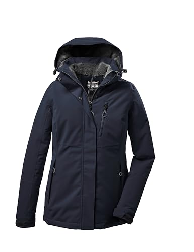 Killtec Damen Outdoorjacke Funktionsjacke mit abzippbarer Kapuze KOW 140 WMN Jckt wasserdicht, Winddicht, atmungsaktiv 00814-dunkelnavy 54