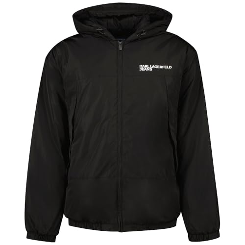 Karl Lagerfeld Jeans, Herren, Leichte Wattierte Jacke, Regular Fit, Schwarz, L