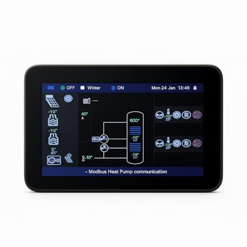 ENVIRON- CLIMA1000 Energiemanagement System | steuern und interagieren mehrerer Wärmequellen, bis zu 5 Heizkreise uvm | Pelletkessel, Kaminofen, Wärmepumpe, Pv Anlage | Energiemanager Reglung Regler