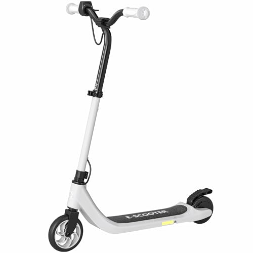 HOMCOM E Scooter Elektro Scooter mit 120W Motor Elektroroller Reichweite 6 km, max. Geschwindigkeit 8 km/h, Belastung bis 50 kg, E Roller Schwarz+Weiß