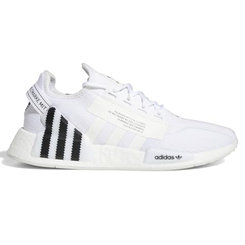 adidas Herren NMD R1 V2 Freizeitschuhe, Pure White Core Black White, 40 EU