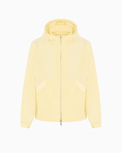 Armani Exchange Men's Urban Heighs, Color Contrast, Logo tab, Blouson Jacket, Yellow, XXL