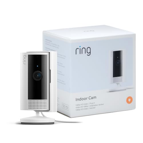 Ring Innenkamera (Indoor Camera 2. Gen.) | Überwachungskamera für den Innenbereich | 1080p-HD-Video, Privatsphäre-Sichtschutz, WLAN, ideal für Haustiere | Mini Sicherheitskamera zur Selbstinstallation