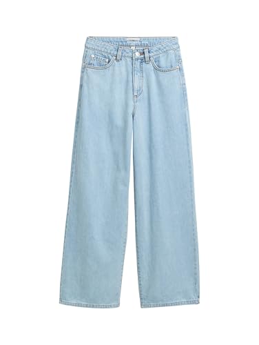 Tom Tailor Mädchen Kinder Wide Leg Fit Jeans, 10111 - Clean Bleached Blue Denim, 158