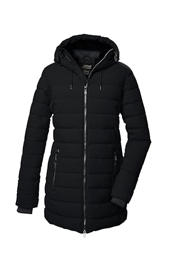 killtec Damen Steppparka/Parka mit Kapuze KOW 55 WMN QLTD PRK, schwarz, 40, 41809-000