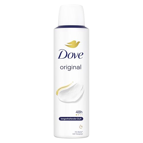 Dove Deo-Spray Original Deodorant schützt bis zu 48 Stunden vor Achselnässe und Körpergeruch 150 ml