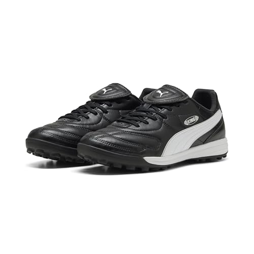 PUMA Unisex King Liga Tt Fußballschuh, Puma Schwarz Puma Weiß Puma Silber, 47 EU