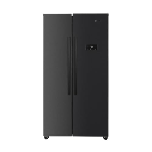 Bauknecht SBS C90 BL Dual Cool Total NoFrost Side by Side Kühlschrank / 532 Liter Nutzinhalt / 177 cm Höhe/Inverter Kompressor/Superkühlfunktion, schwarz