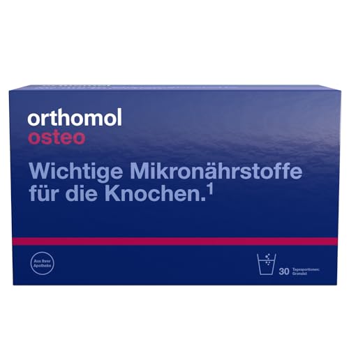 Orthomol Osteo - Mikronährstoffe für die Knochen - Nahrungsergänzungsmittel mit den Vitaminen C, D und K sowie Zink - Granulat à 30 x Tagesportionen