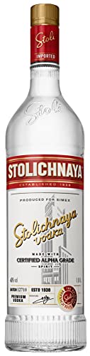 Stolichnaya Vodka 40% vol. (1 x 1,0l) | Premium-Vodka mit kristallklarer Reinheit