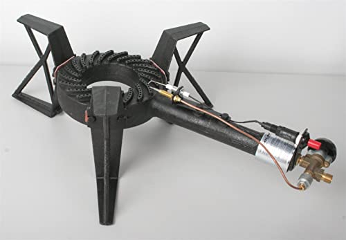 Hockerkocher 7,5 kW Gaskocher bis 100 kg belastbar Piezozündung Zündsicherung 50 mBar Schlauch Regler 5 kg 11 kg Gasflasche Wok (Kocher Einzeln)