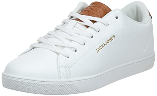 Jack & Jones Herren Jfwboss Pu Sneaker, White, 46 EU