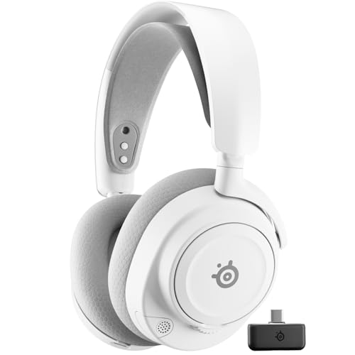 SteelSeries Arctis Nova 7P Wireless Gen 2 - PS5 Headset - Gaming Headset Wireless - App-Steuerung - Über 50 Std. Akku & Schnellladefunktion - 2,4 GHz+ Bluetooth - Für PlayStation, PC & mehr - Weiß