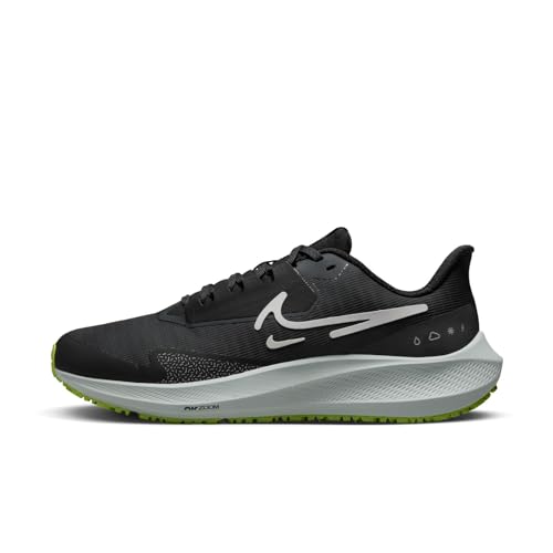 Nike DO7626-002 Air Zoom Pegasus 39 Shield Sneaker Female Black/White-DK Smoke Grey-Volt 37.5