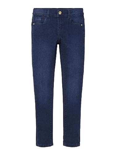 NAME IT Damen NKFPOLLY DNMTASI Pant NOOS Jeans, Medium Blue Denim, 110