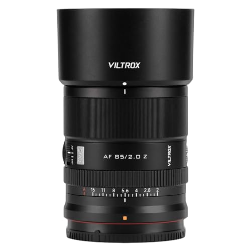 VILTROX 85mm F2.0 Z,AF 85mm f2.0 Z Mount EVO Objektiv für Nikon,Autofokus Vollformat Objektiv für Nikon Z6 Z6Ⅱ Z7 Z7Ⅱ ZFC Z30 Z9 Z8 ZF Z6III