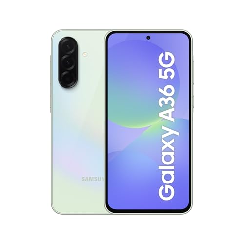 Samsung Galaxy A36 5G AI Smartphone ohne Vertrag, Simlockfreies AI Handy mit Android, 8 GB RAM, 256 GB Speicher, 50-MP-Kamera, Awesome Lime, 2,5 Jahre Herstellergarantie