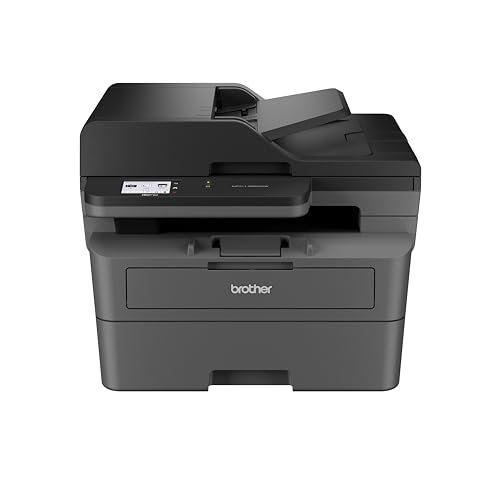 Brother MFC-L2860DWE 4-in-1-Multifunktions-Laserdrucker, 34 ppm, Duplexdruck, 6,8 cm Touchscreen-Farbdisplay, Fast Ethernet, WLAN mit 5 GHz und USB 2.0