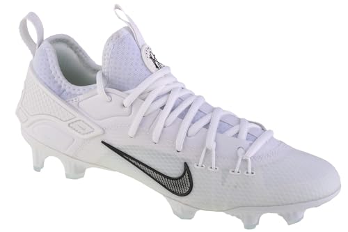 Nike Huarache 9 Elite Low Lax FG FD0089-101, Men Football Boots, White, 45 EU