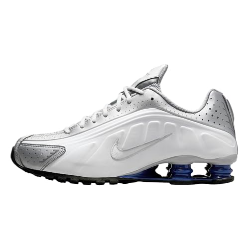 NIKE Shox R4 White/White-METALLIC Silver 42 EU