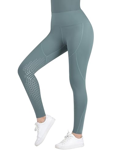 Harrison Howard Damen Reithose Kniebesatz Schulstrumpfhose Reithose Reithose, Grasgrün, M