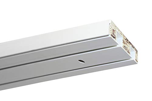 GARDINIA Vorhangschiene, Kunststoff, weiß, 120