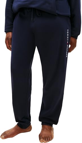 Tommy Hilfiger Herren Jogginghose Track Pant mit Tunnelzug, Blau (Desert Sky), XXL