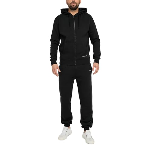 Basisstoff Laufkumpel Herren Jogging Anzug Schwarz Gr. XXL