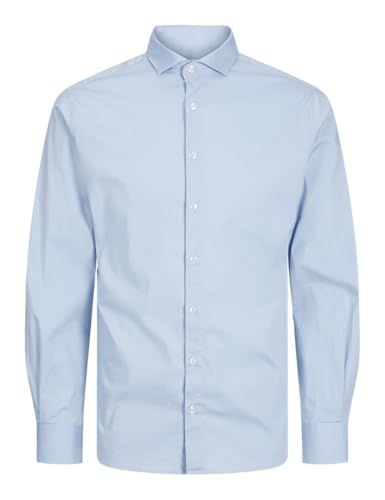 JACK & JONES JPRBLAJAXON Stretch Shirt L/S NOOS, Cashmere Blue,L
