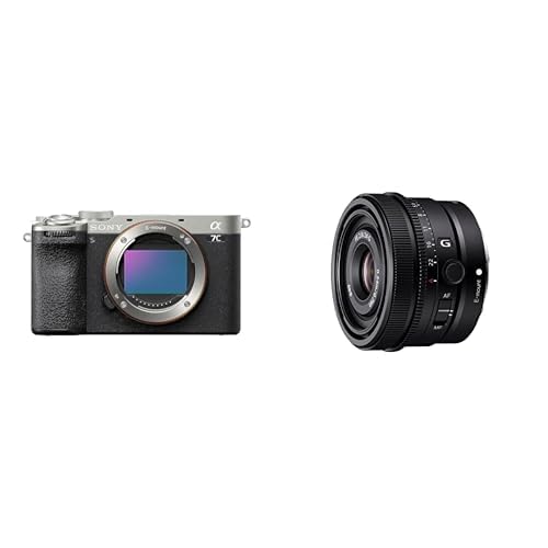 Sony Alpha 7C II | Spiegellose Vollformatkamera mit SEL24F28G (kompakt, 33 MP, Echtzeit-Autofokus, 10 BPS, 4K Video, neigbarer LCD-Touchscreen) Silber/schwarz
