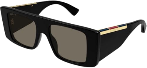 GUCCI Sonnenbrille für Herren, recycelt, Ace GG1888S-001, 50, Schwarz, 50