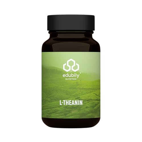 edubily nutrition® L Theanin Kapseln - Aminosäuren Kapseln mit dem Markenrohstoff NeuroTeyanin® und Glycin - 50 mg Theanin pro Kapsel - 60 Kapseln