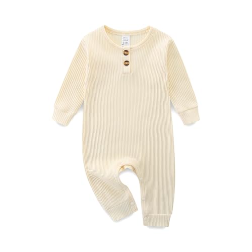 KIDDLETOWN Baby Schlafanzug, Schlafstrampler, Pyjama, Strampler für Neugeborene, Baumwolle, Langarm Schlafoverall für Mädchen und Jungen