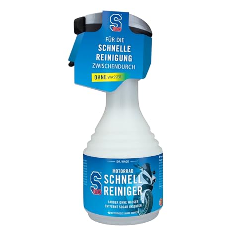 DR. WACK - S100 Motorrad Schnellreiniger 500 ml - Schnelle Reinigung & Pflege für zwischendurch - Motorradreiniger mit Farbauffrischungseffekt - für alle Motorräder - Hochwertige Motorradpflege