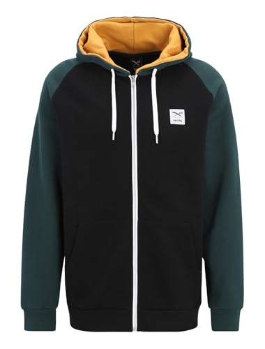 IRIEDAILY Herren Hoodie DE College 2 Zip Bio-Baumwolle Regular Fit nightforest