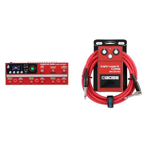 BOSS RC-600 Loop Station Bundle mit BOSS BIC-10A-RD Instrumentenkabel