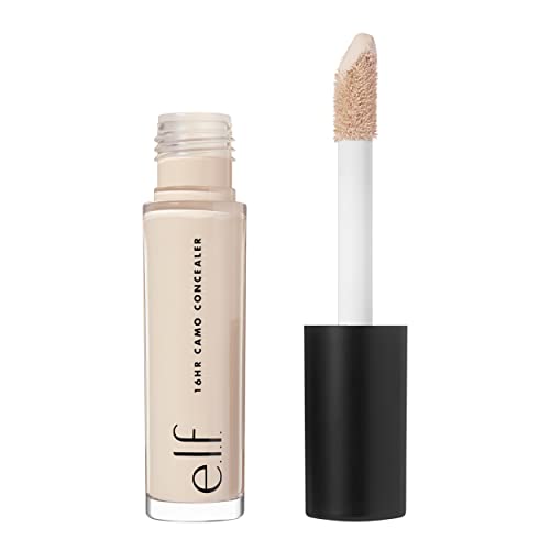 e.l.f. 16HR Camo Concealer | Volle Deckkraft & hochpigmentiert | Mattes Finish | Light Ivory | 0.203 Fl Oz (6ml)